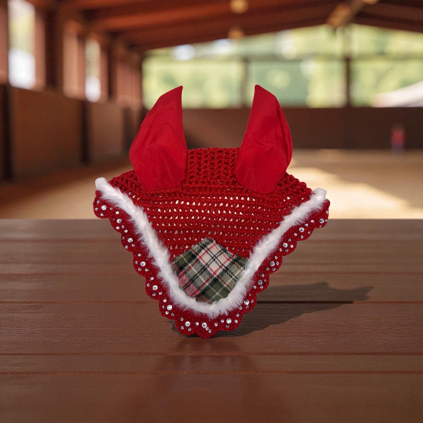 XMAS Horse Fliegenhaube