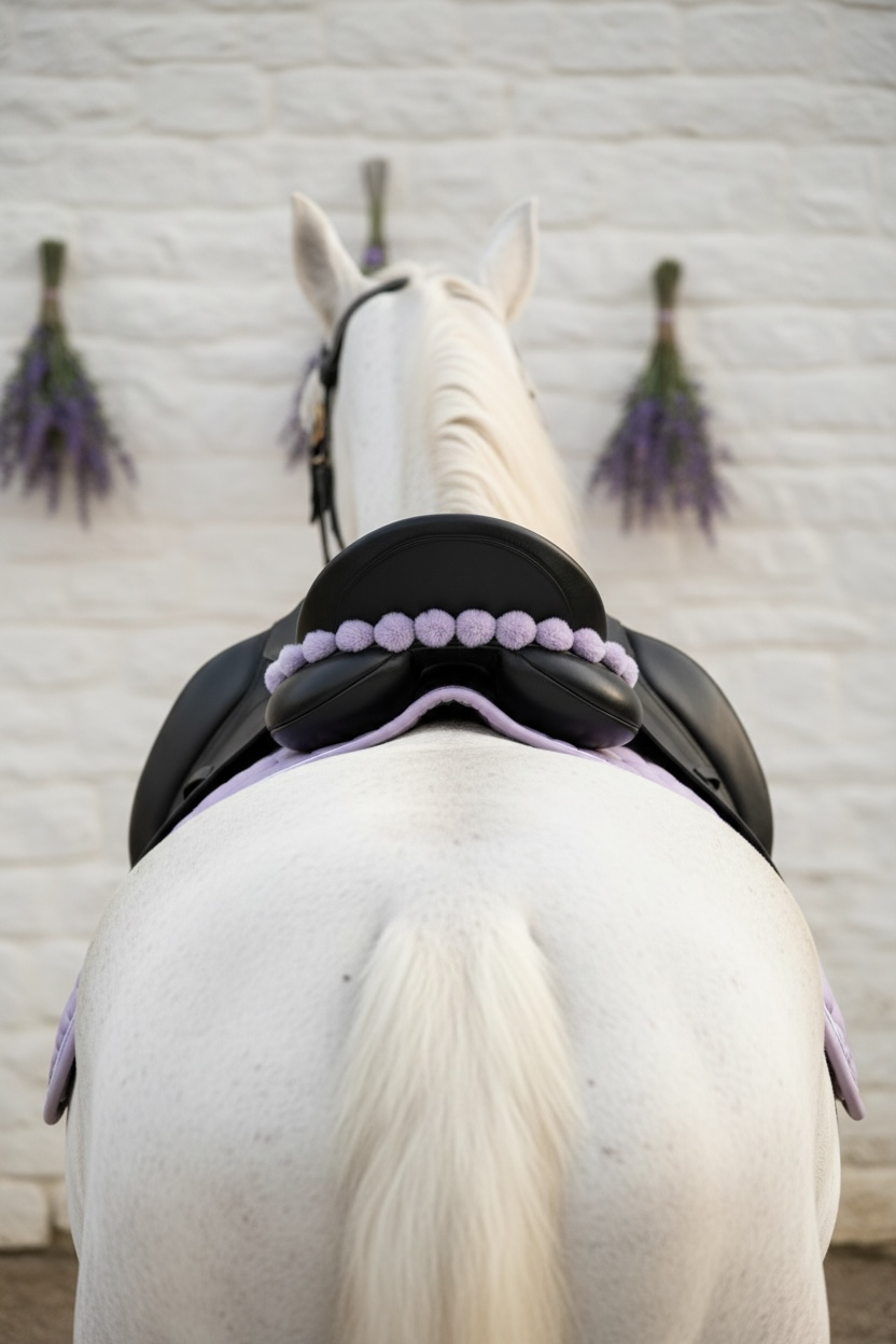 Sattelschmuck Plüschband Taro Bubble