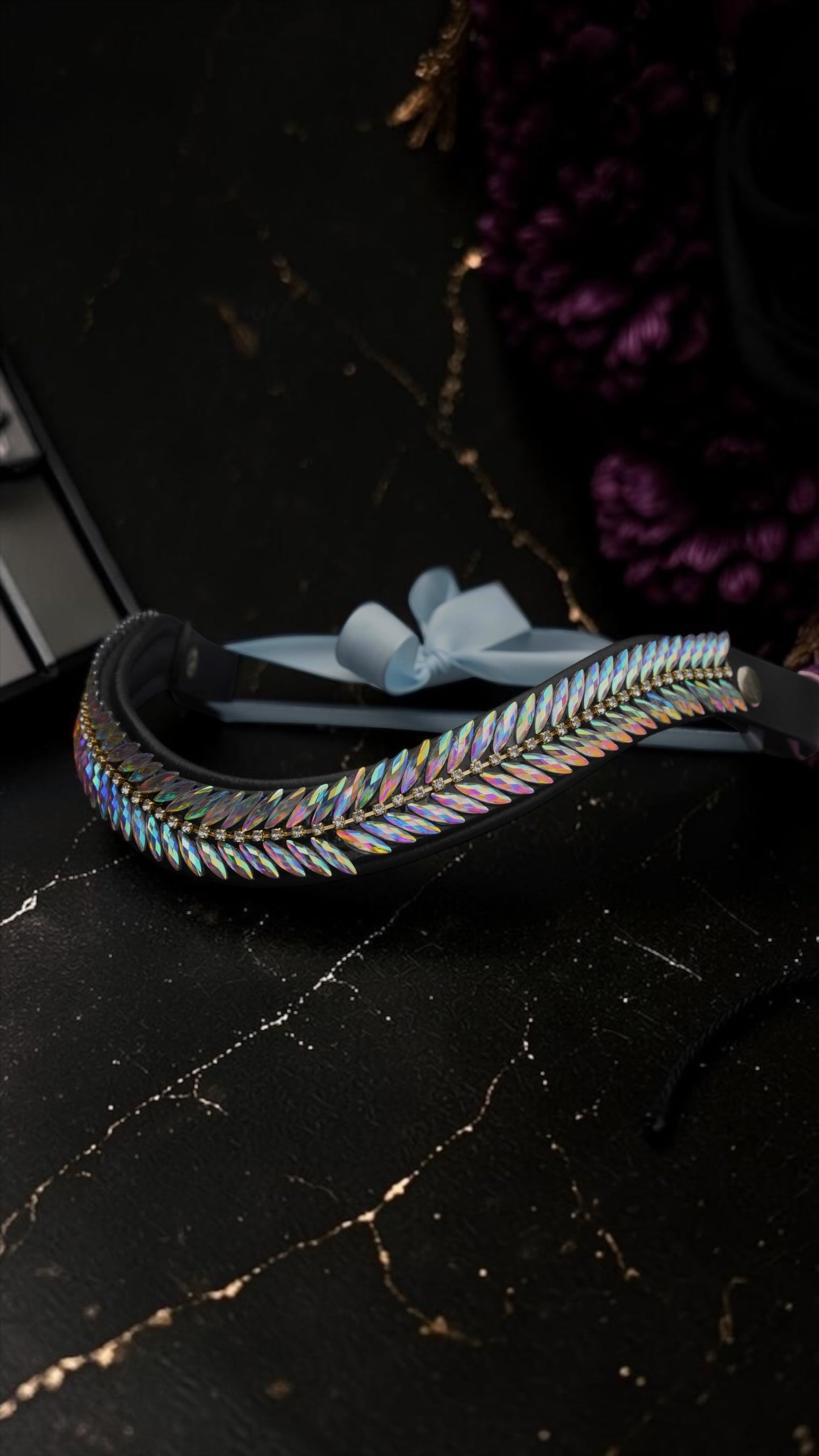 Stirnriemen Holographic Feather