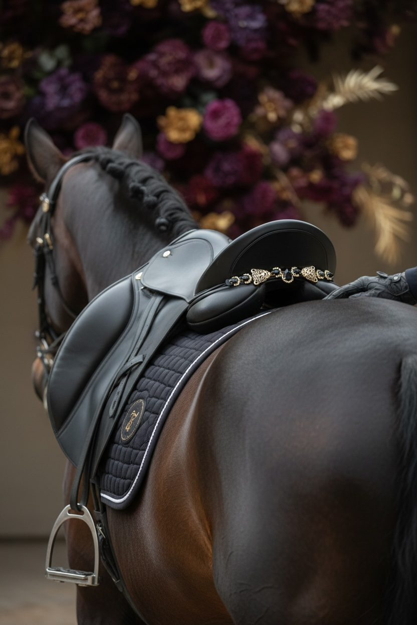 Sattelschmuck Golden Tiger