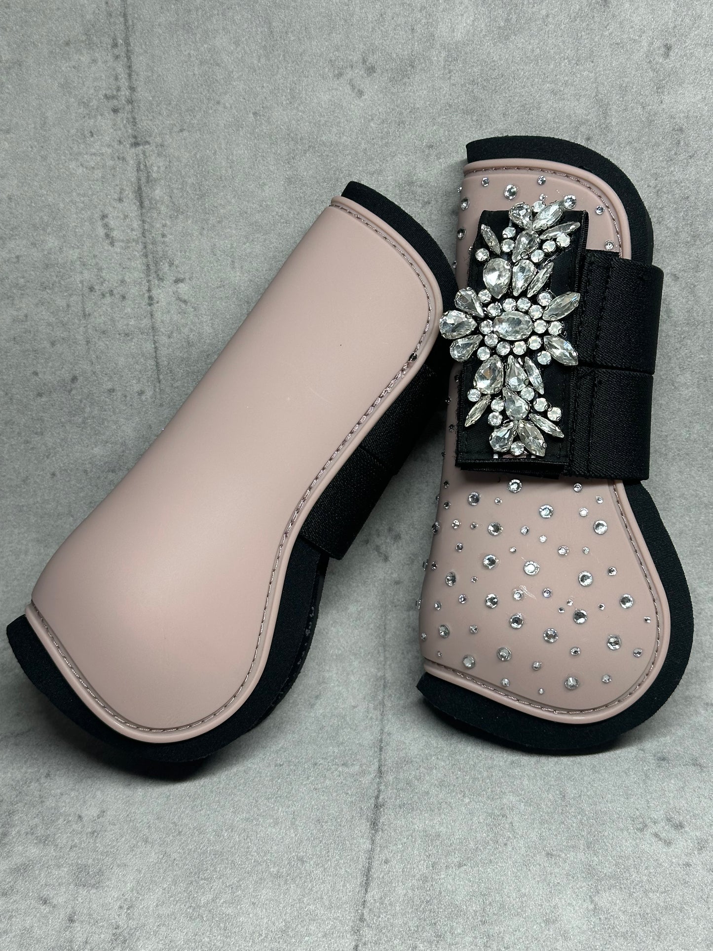 Glitzer Gamaschen Alt Rosa