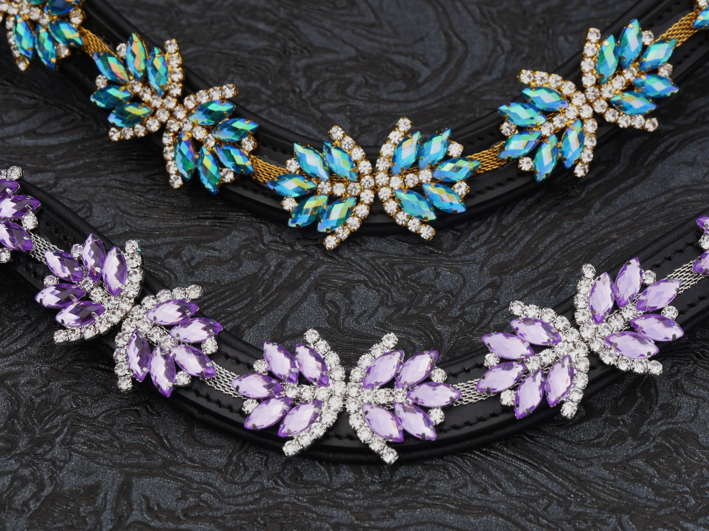 Stirnriemen Superstar in Blau Gold