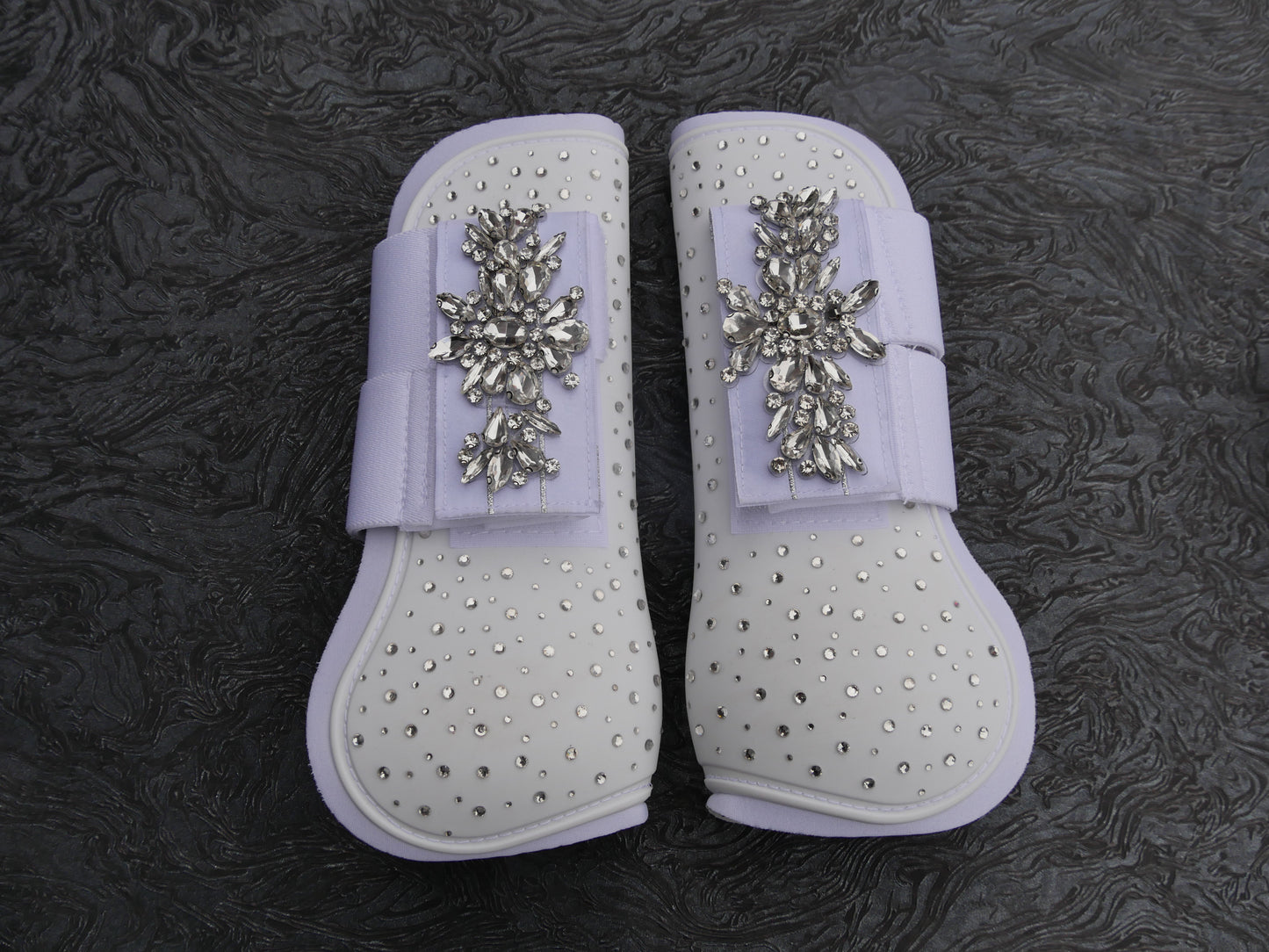 Glitzer Gamaschen White Glam