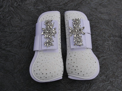 Glitzer Gamaschen White Glam