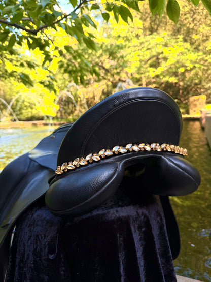 Sattelschmuck Champagner