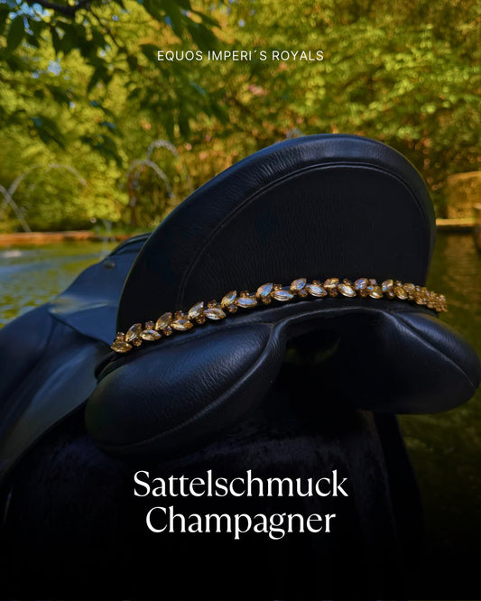 Sattelschmuck Champagner