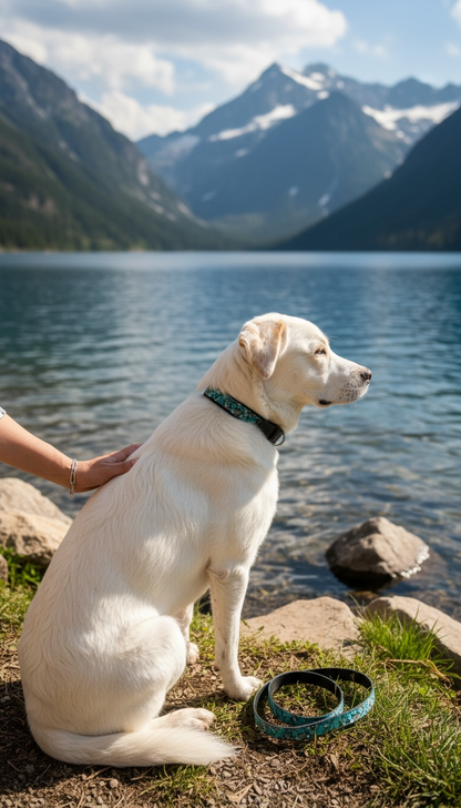 Hundehalsband Lagune