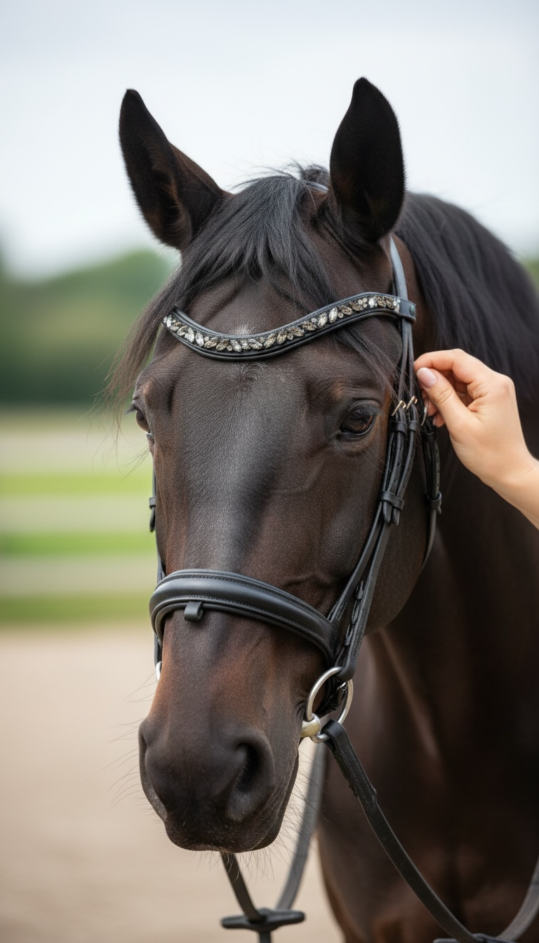 Stirnriemen Black Pearl