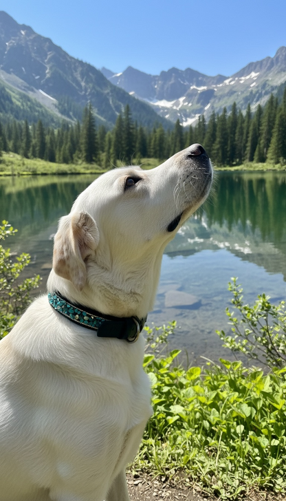 Hundehalsband Lagune