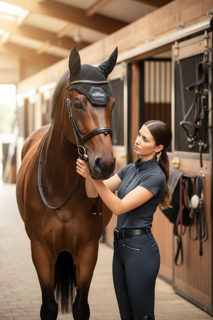 Fliegenohren mit Spruch & Glitzer