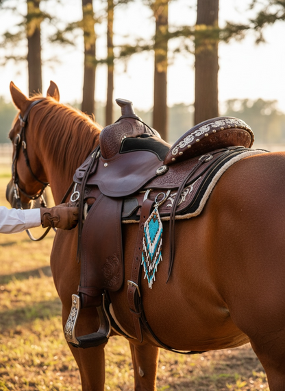 Sattelschmuck Blue Lagoon