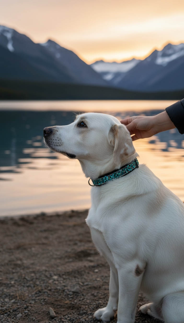 Hundehalsband Lagune