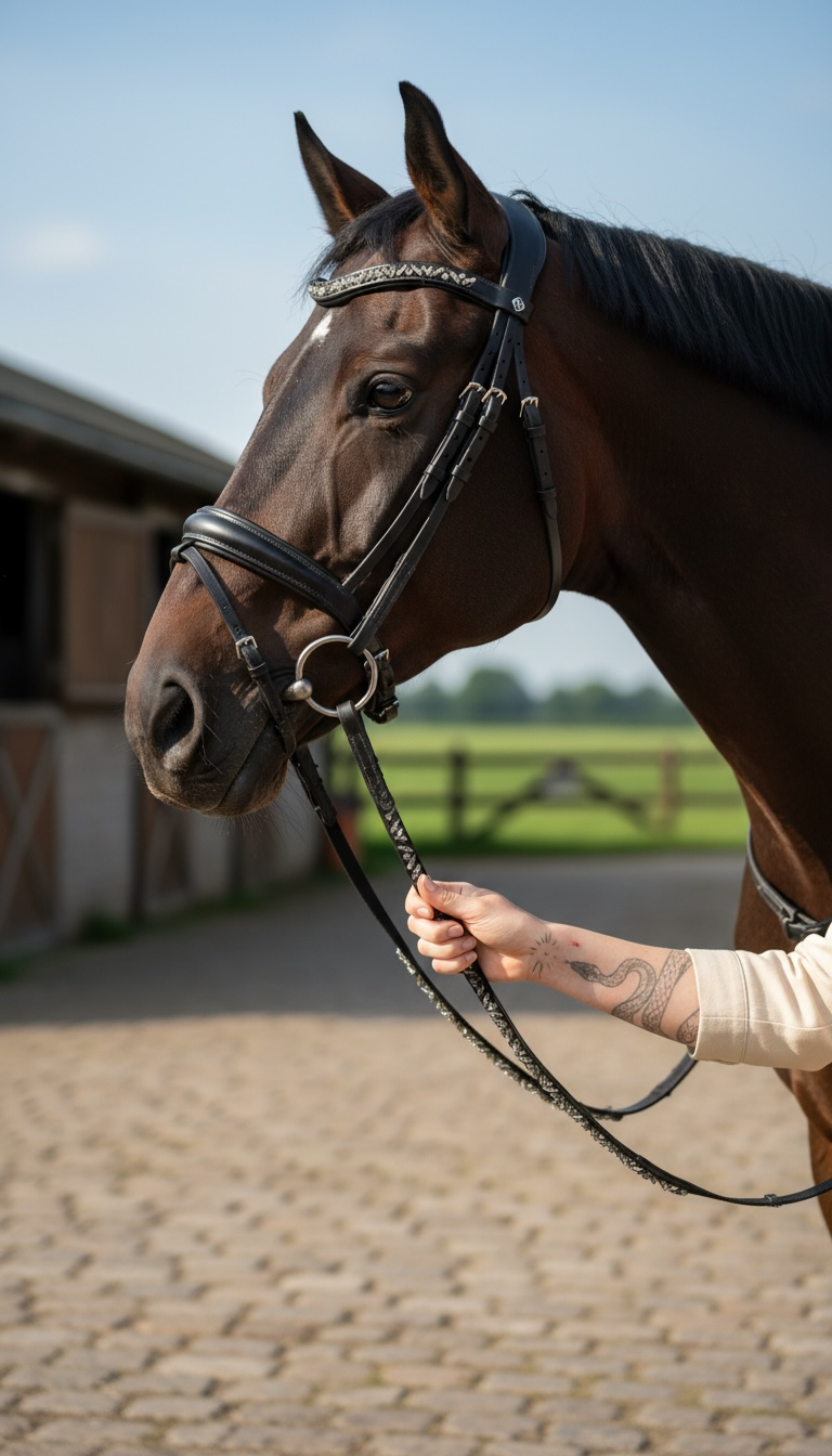Warmblut Zügel Black Pearl