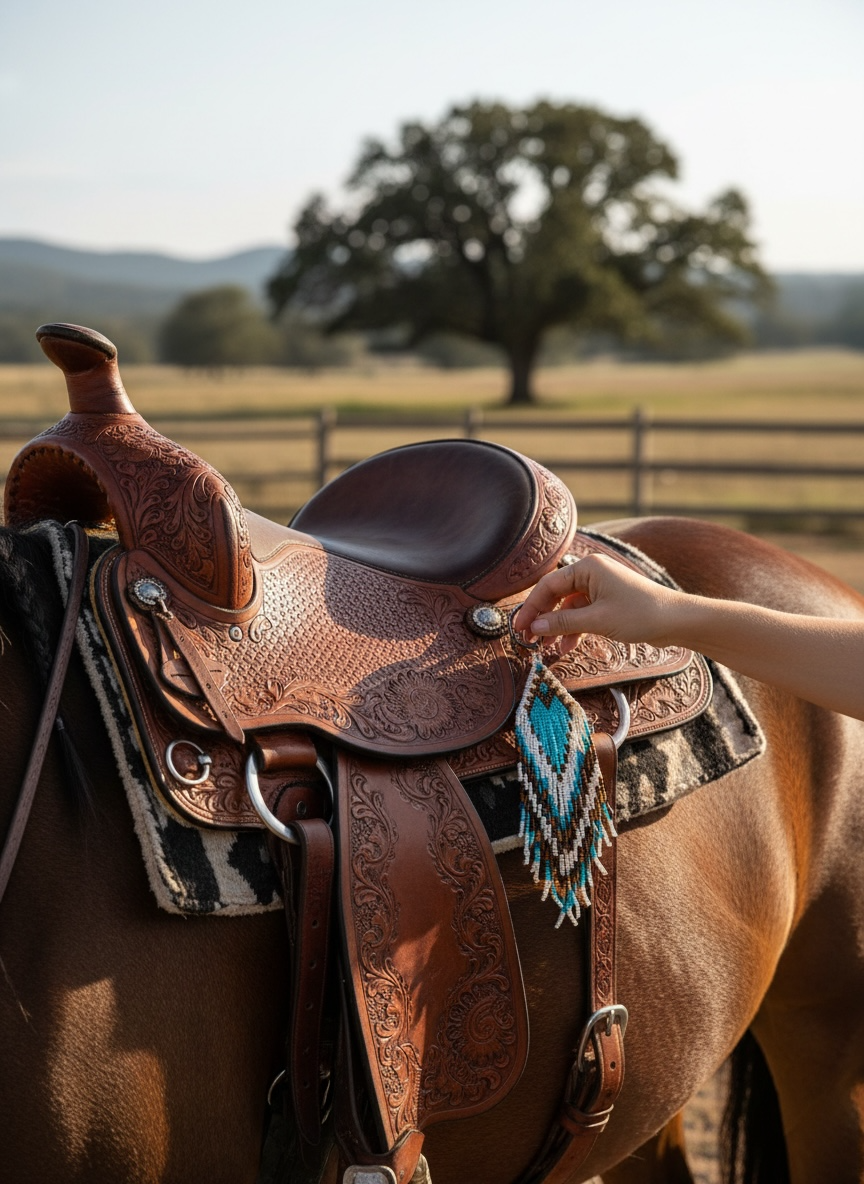 Sattelschmuck Blue Lagoon