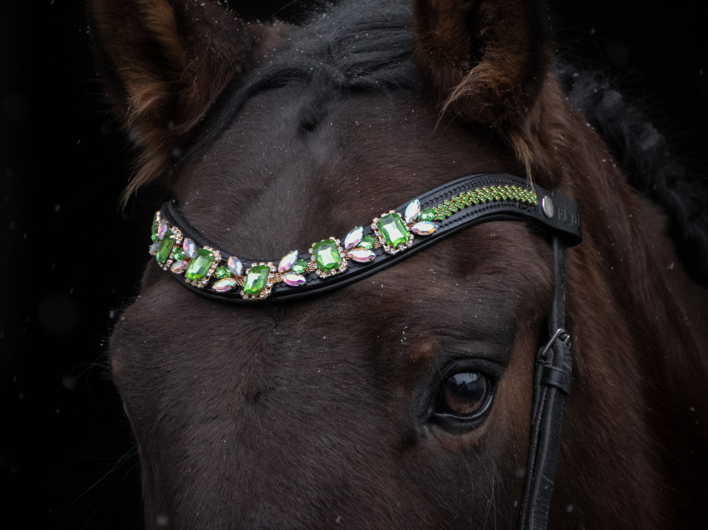 Stirnriemen Floral Green