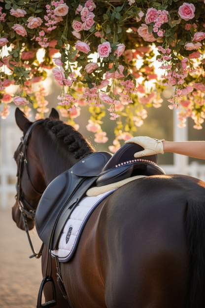Sattelschmuck Rosé Hearts