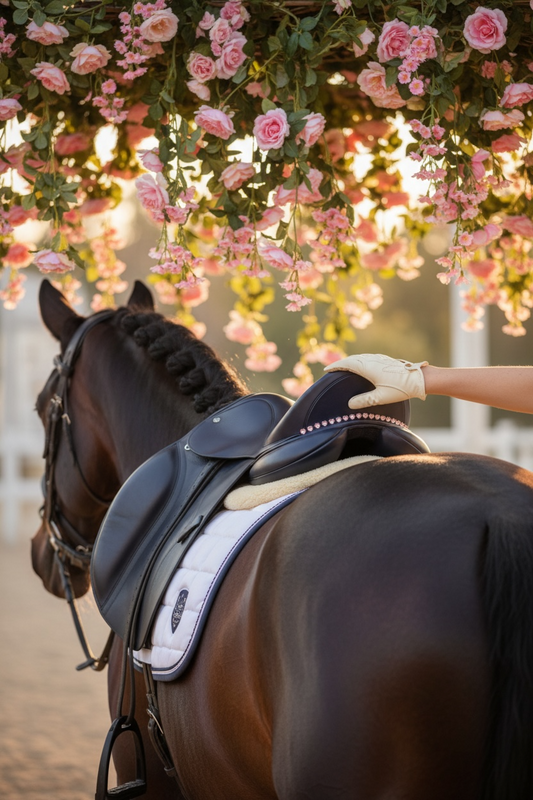Sattelschmuck Rosé Hearts