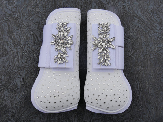 Glitzer Gamaschen White Glam