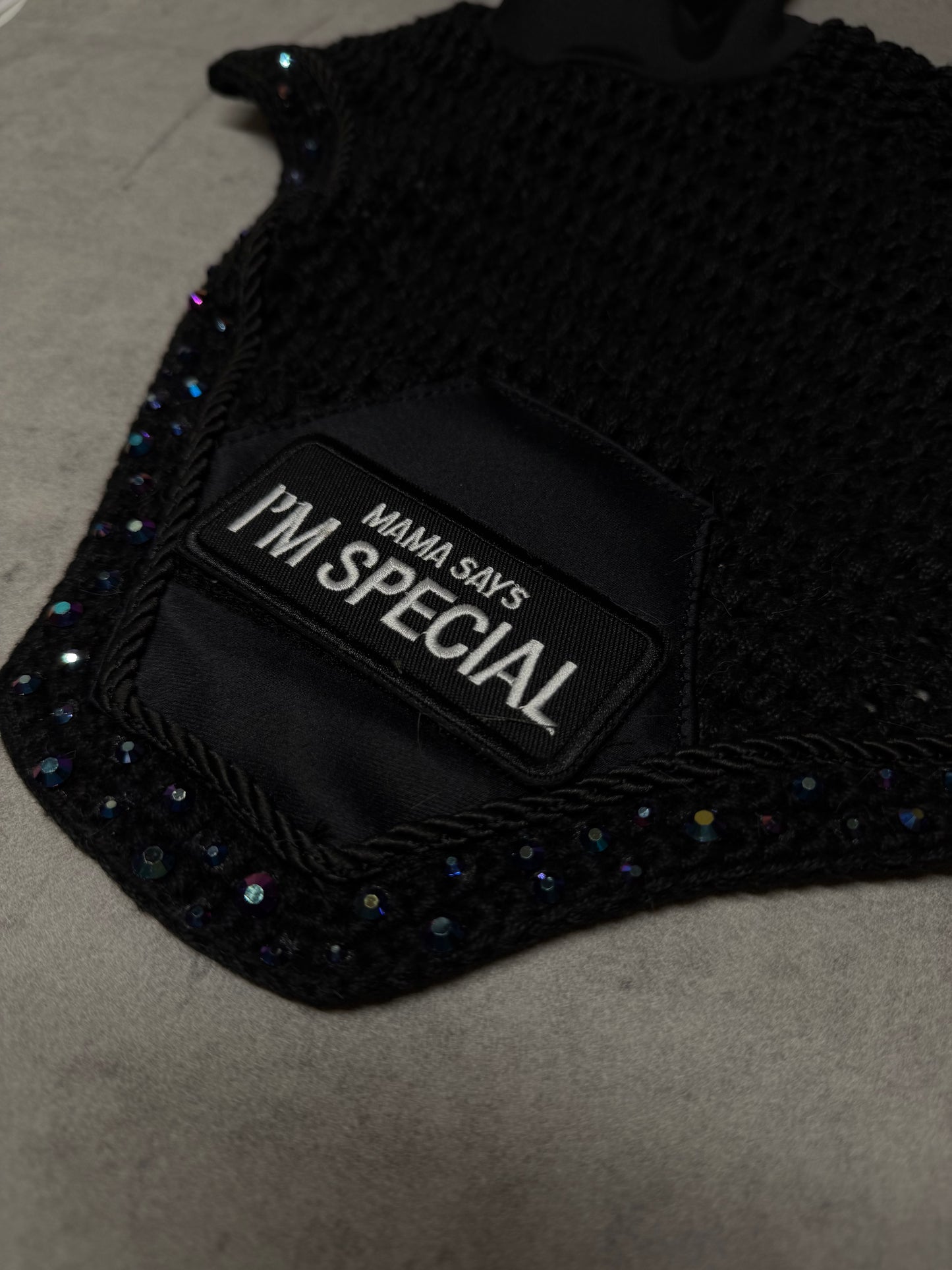 Fliegenohren mit Spruch & Glitzer