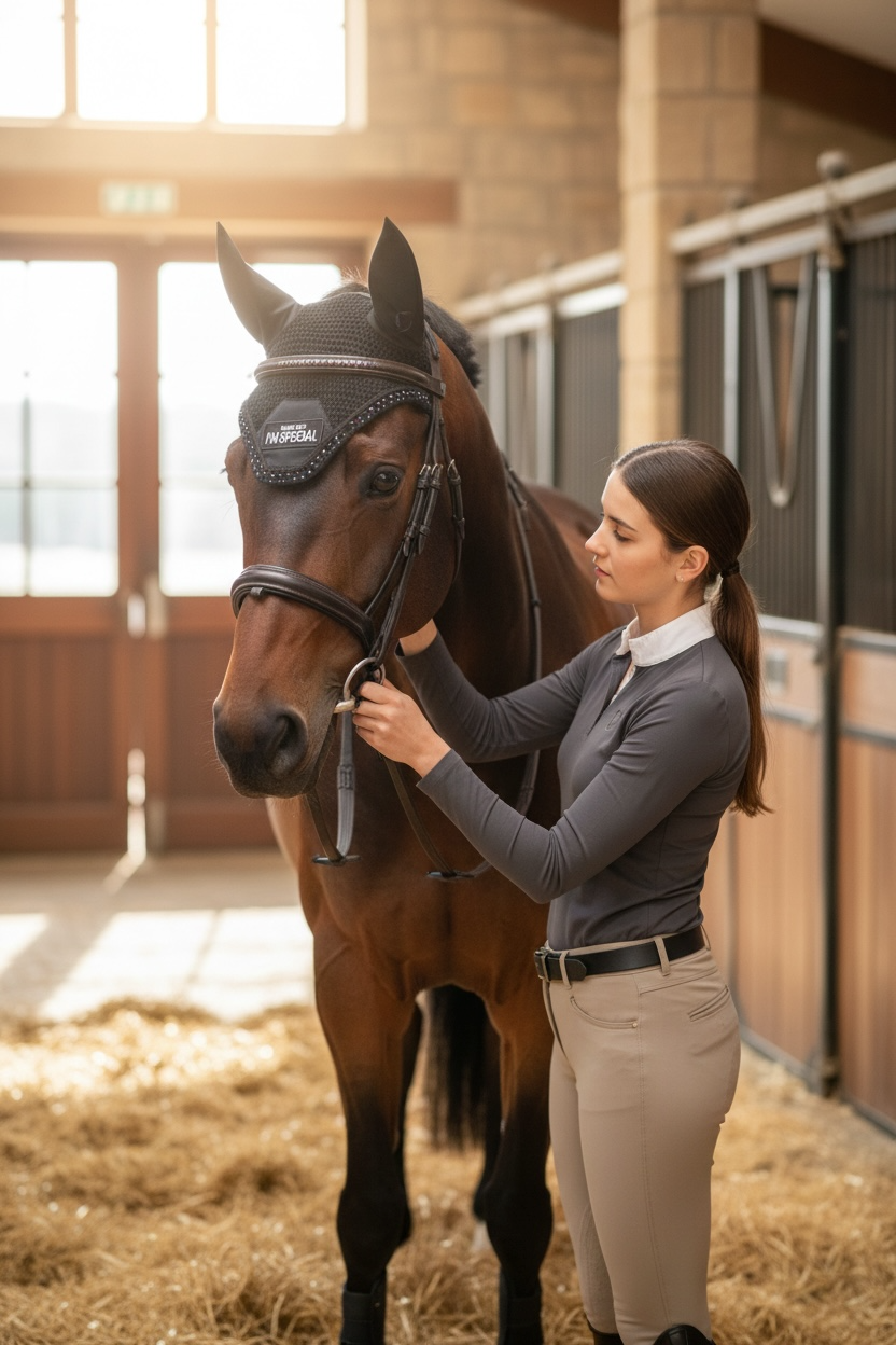 Fliegenohren mit Spruch & Glitzer