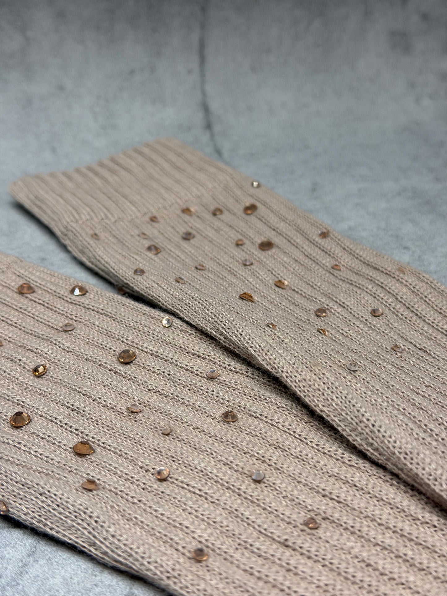 Reitsocken mit Glitzer - Brown