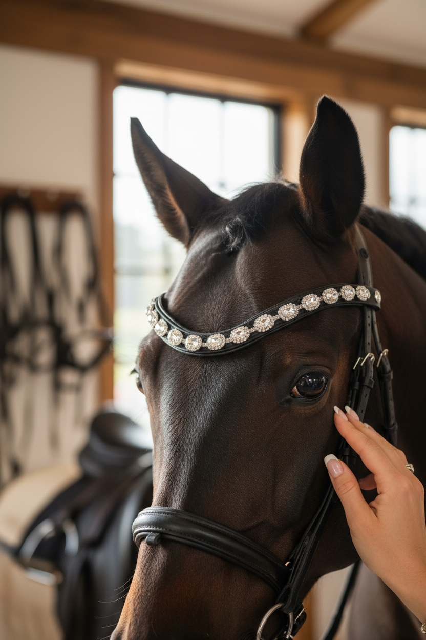 Stirnriemen Silver Bubble