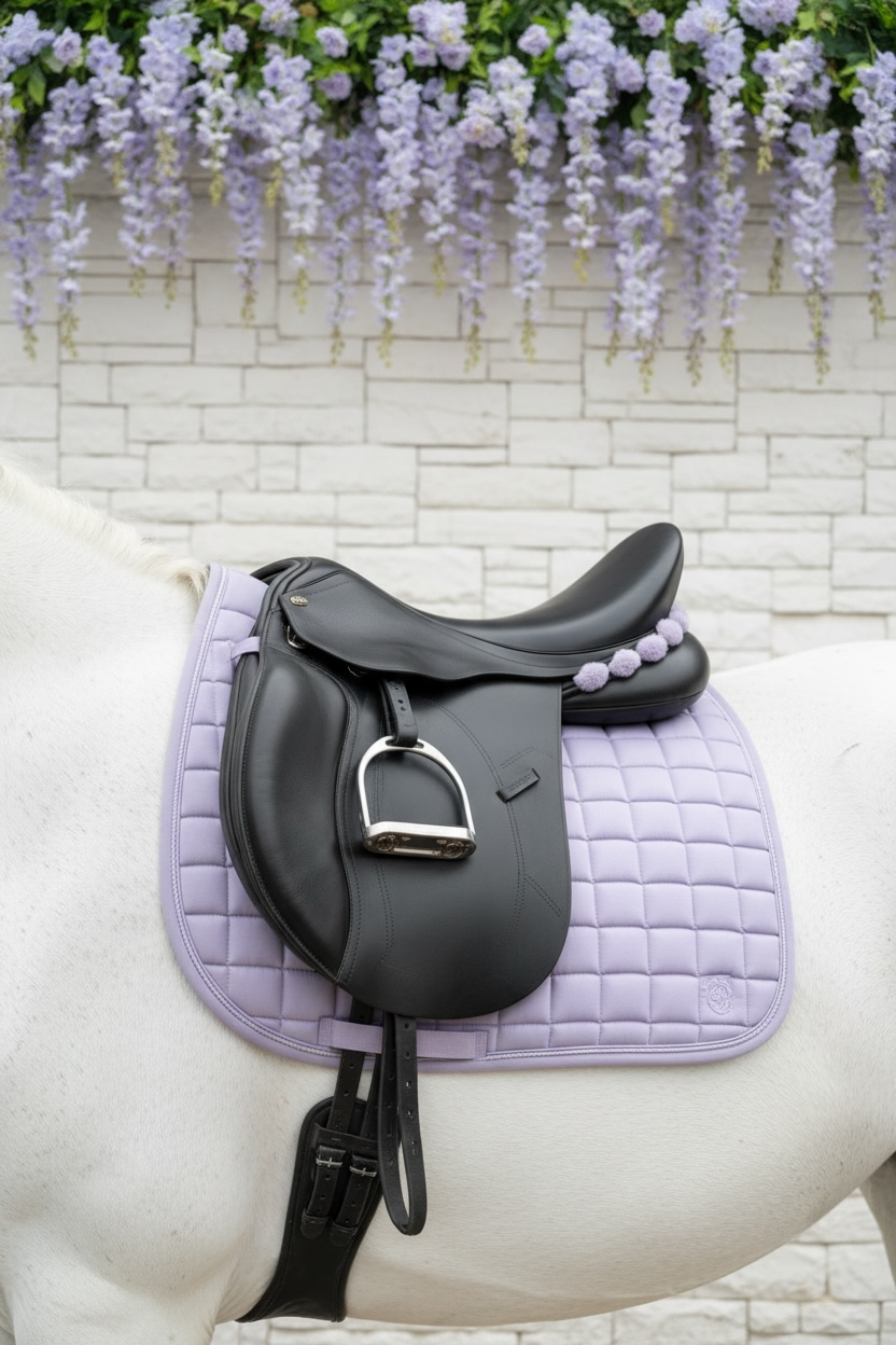 Sattelschmuck Plüschband Taro Bubble