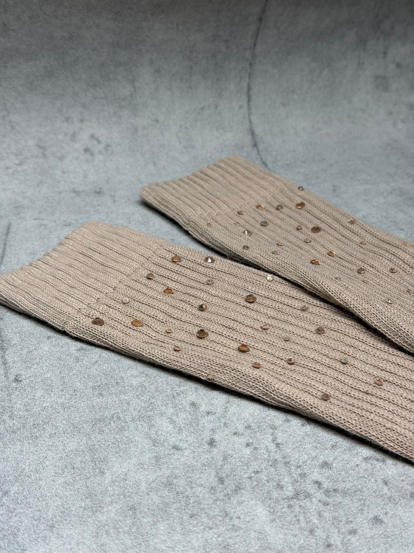 Reitsocken mit Glitzer - Brown