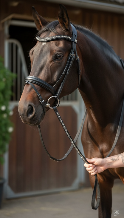 Warmblut Zügel Black Pearl