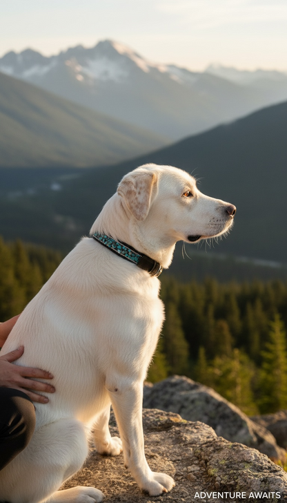 Hundehalsband Lagune