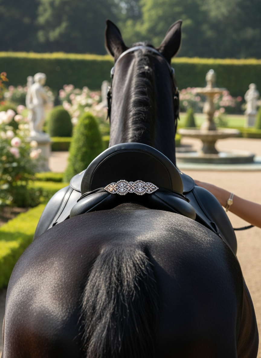 Sattelschmuck Rosé