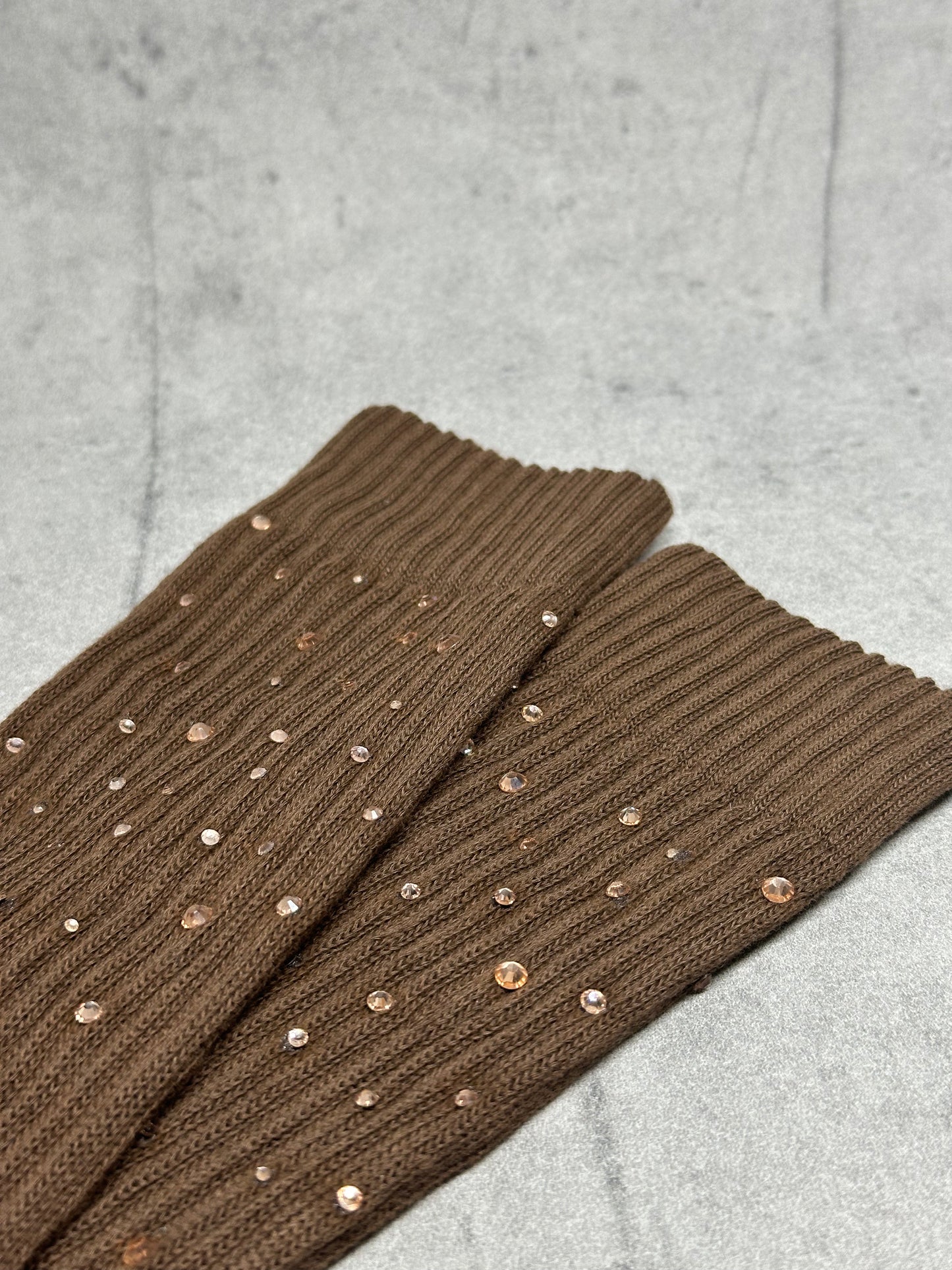 Reitsocken mit Glitzer - Brown