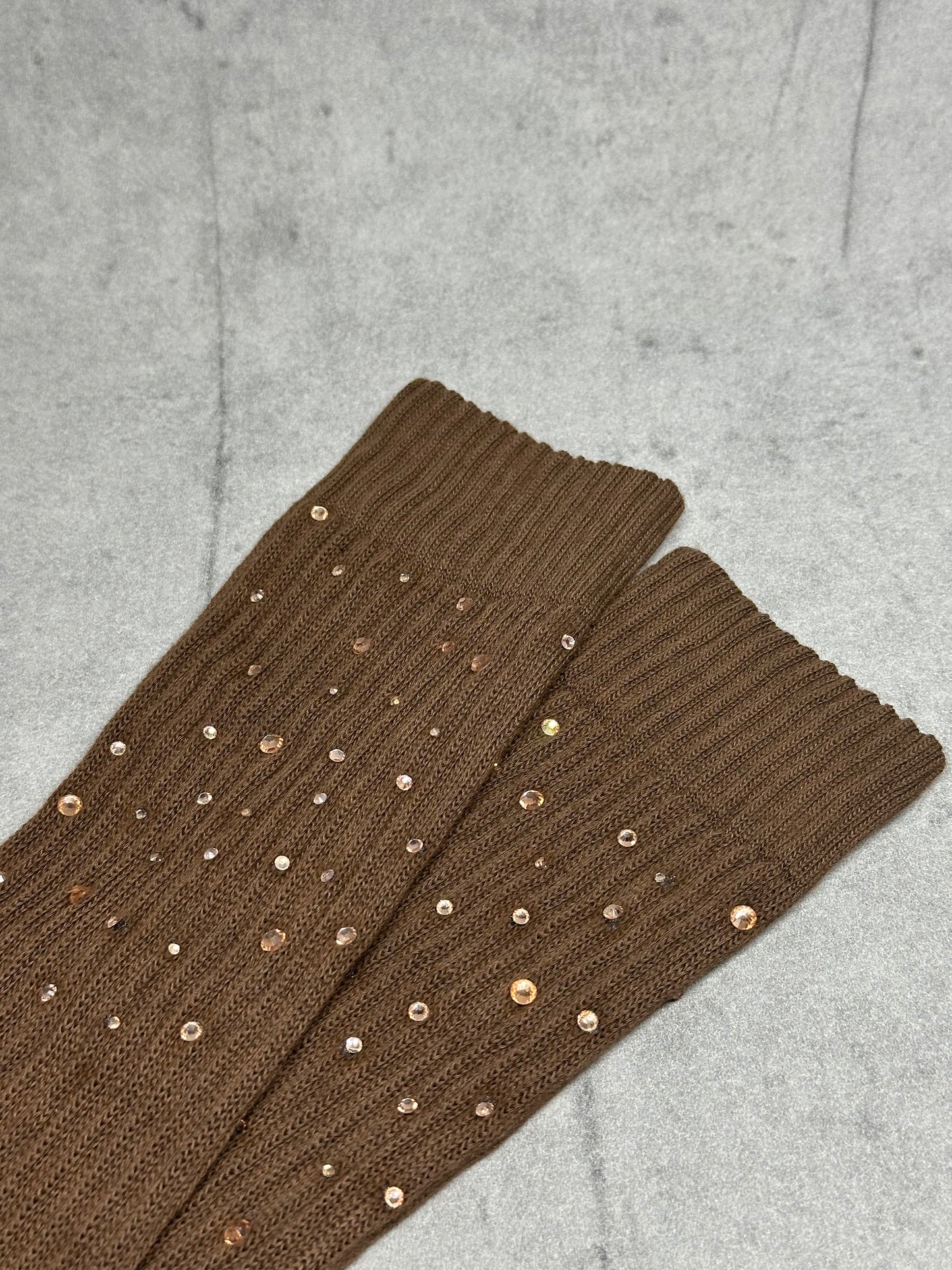 Reitsocken mit Glitzer - Brown