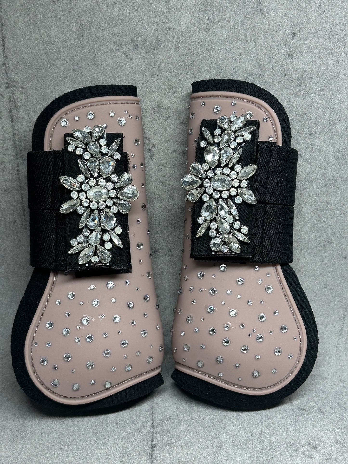 Glitzer Gamaschen Alt Rosa