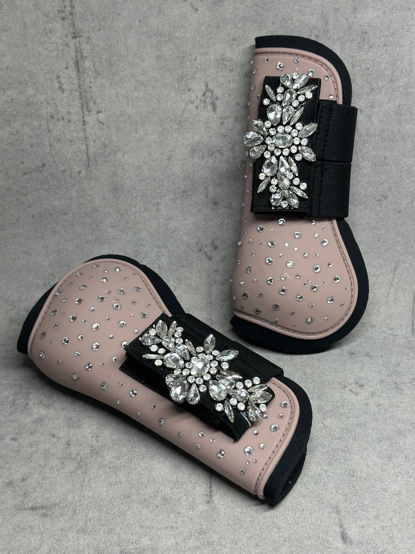 Glitzer Gamaschen Alt Rosa