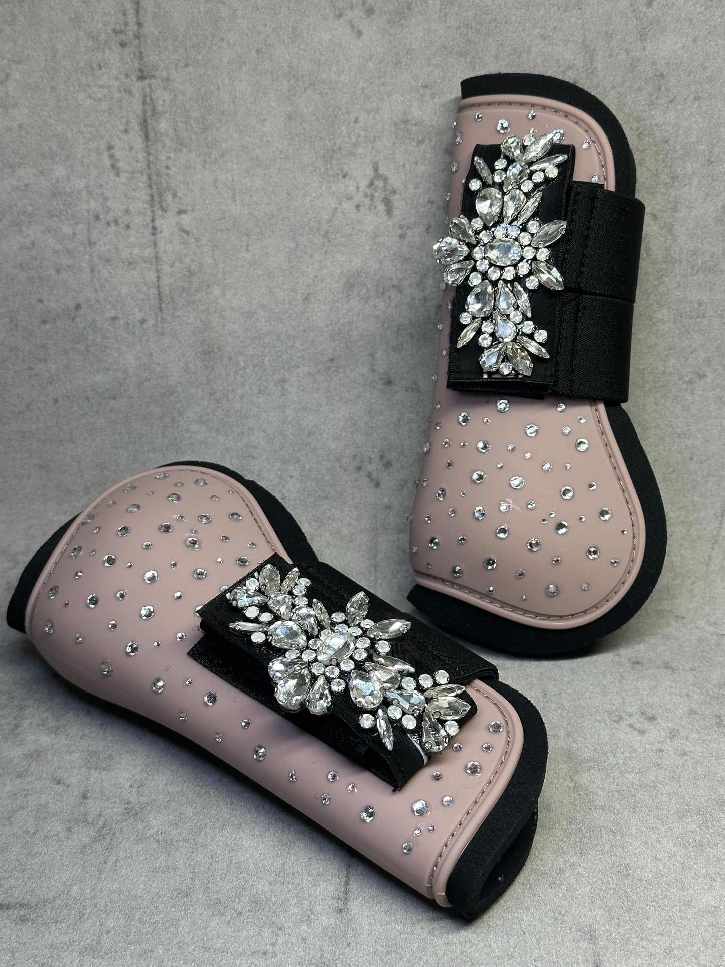 Glitzer Gamaschen Alt Rosa