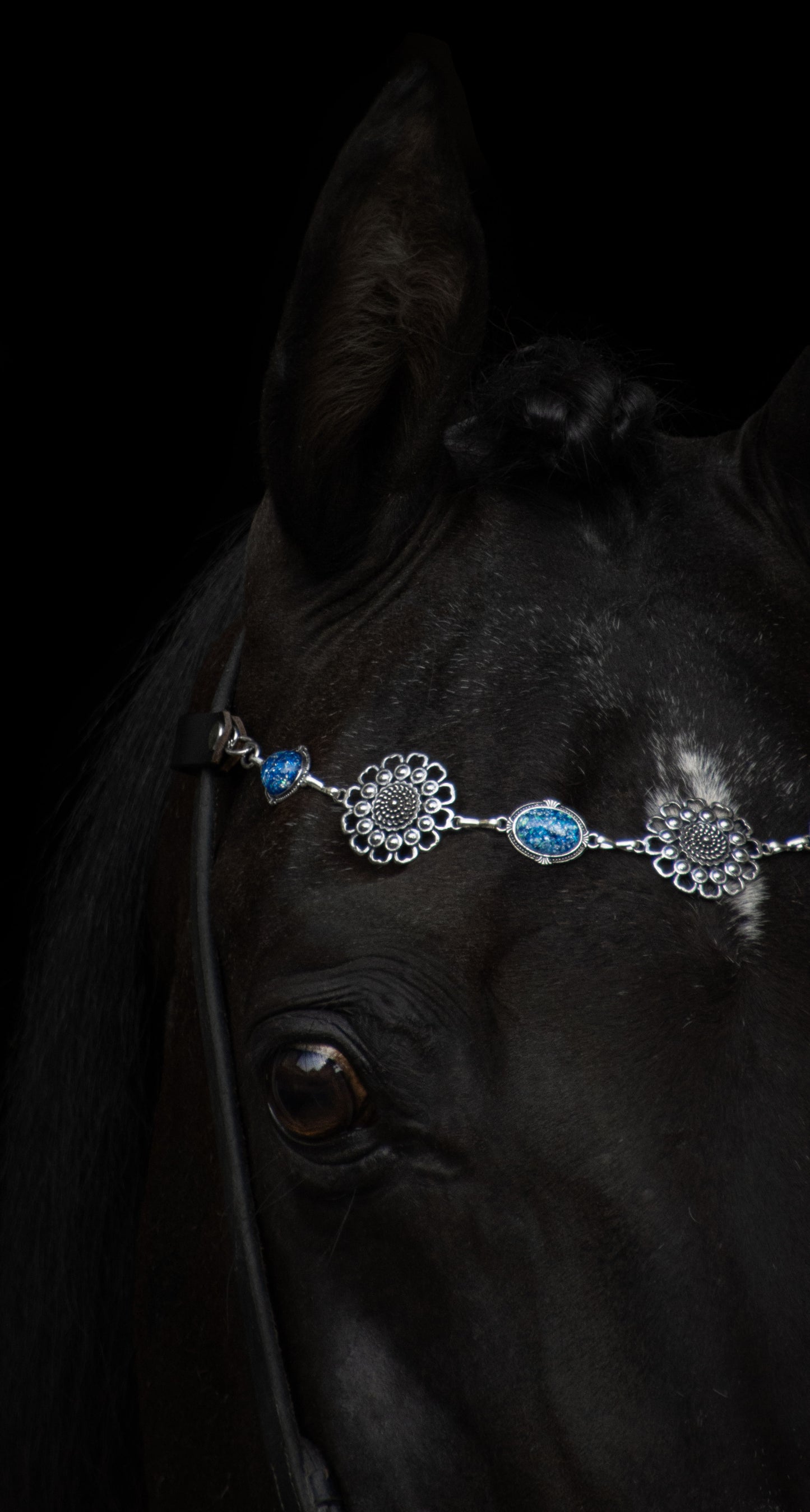 Pferdeschmuck Blue Iris