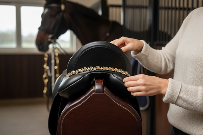 Sattelschmuck Champagner