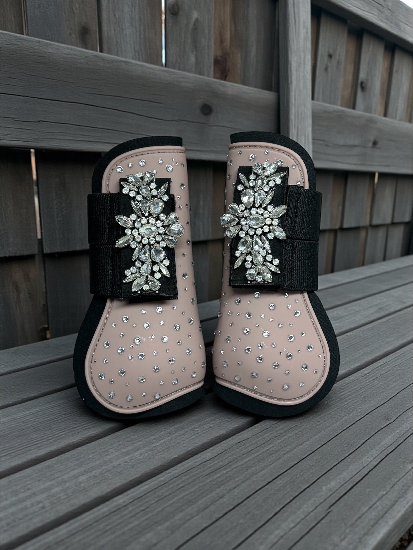 Glitzer Gamaschen Rose Glam