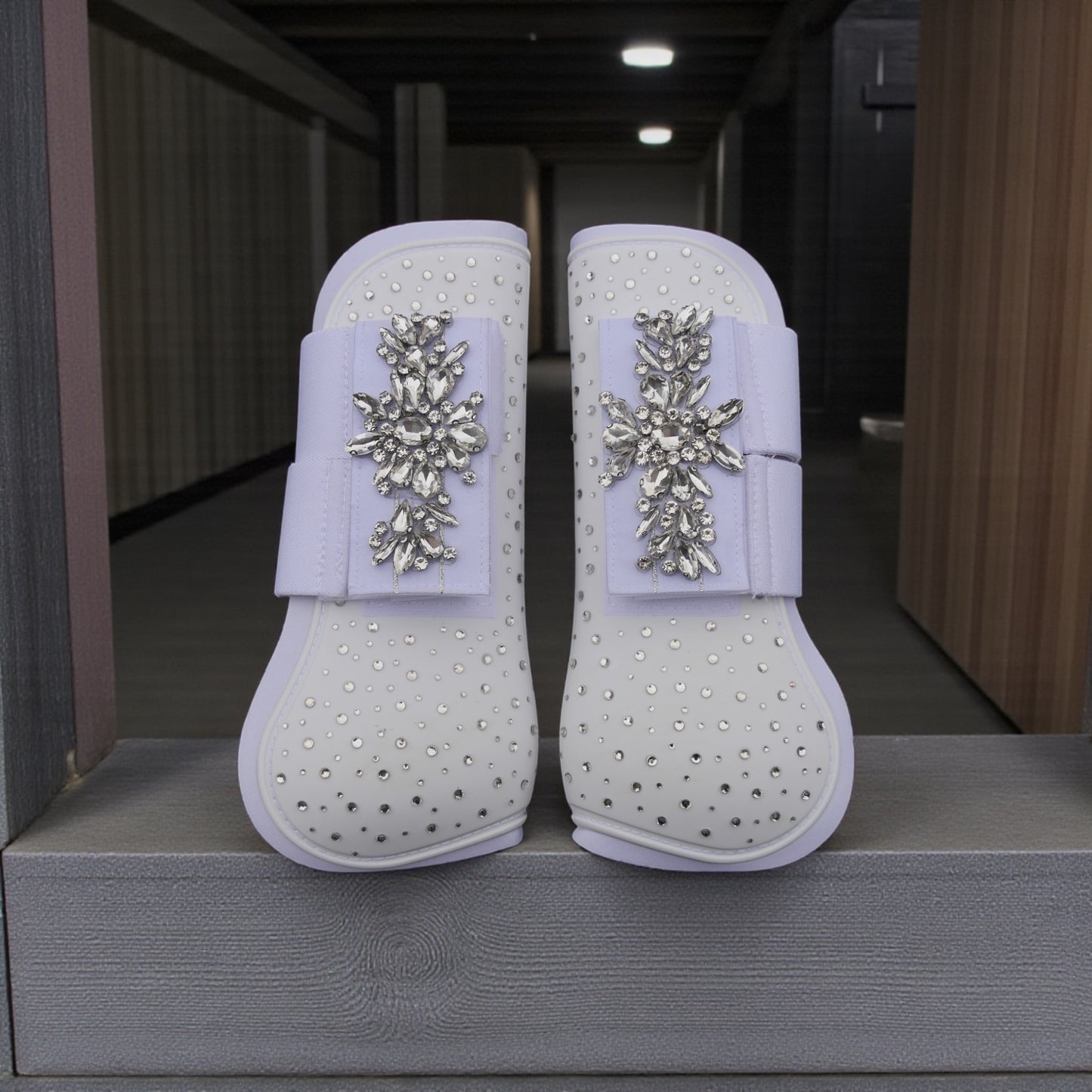 Glitzer Gamaschen White Glam