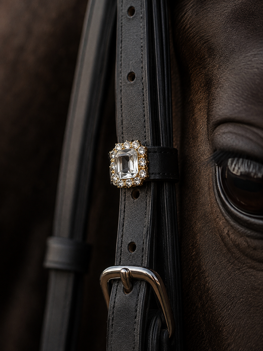 Diamant Anstecker Glücksbringer für Trense oder Fliegenohren