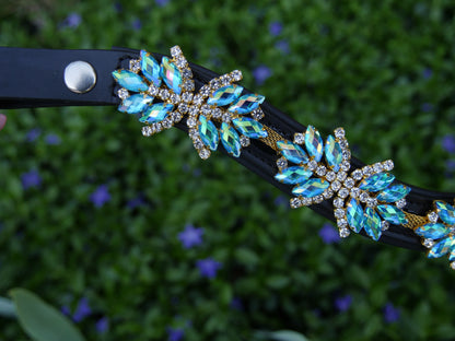 Stirnriemen Superstar in Blau Gold