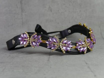 Stirnriemen Superstar in Lila Gold