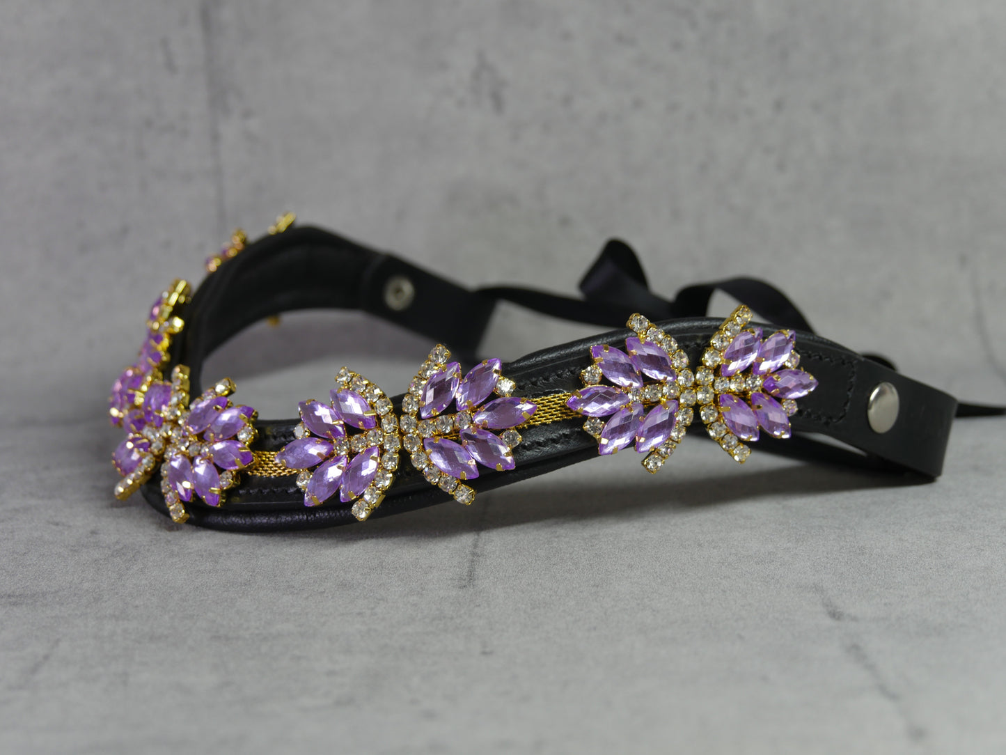 Stirnriemen Superstar in Lila Gold