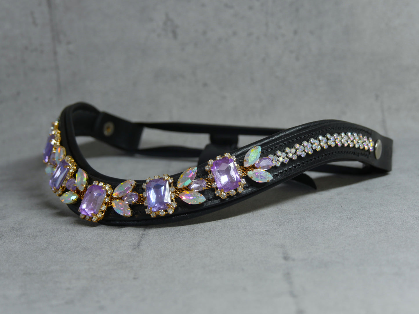 Stirnriemen Floral Flieder