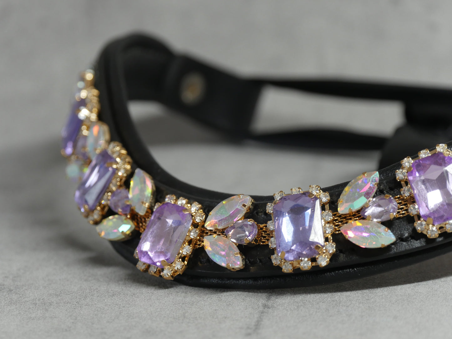 Stirnriemen Floral Flieder