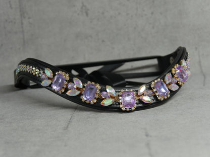 Stirnriemen Floral Flieder