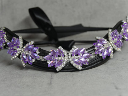 Stirnriemen Superstar in Lila Silber