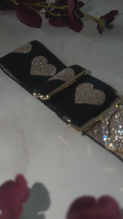 Glitzer Gürtel Herz